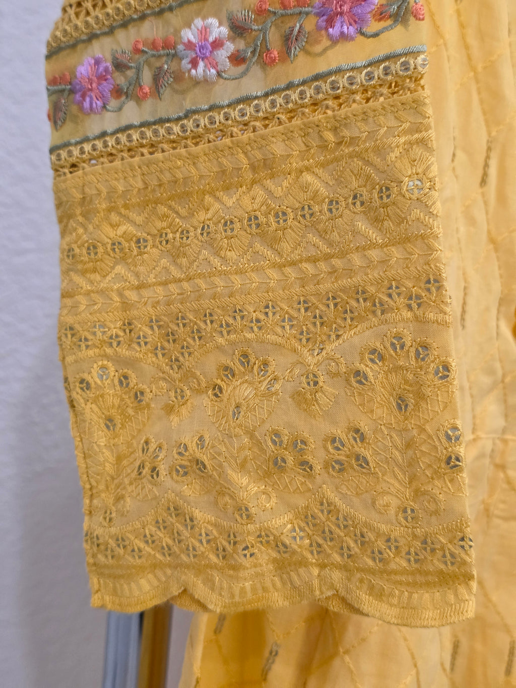 Kurti-Set für Damen in Gelb