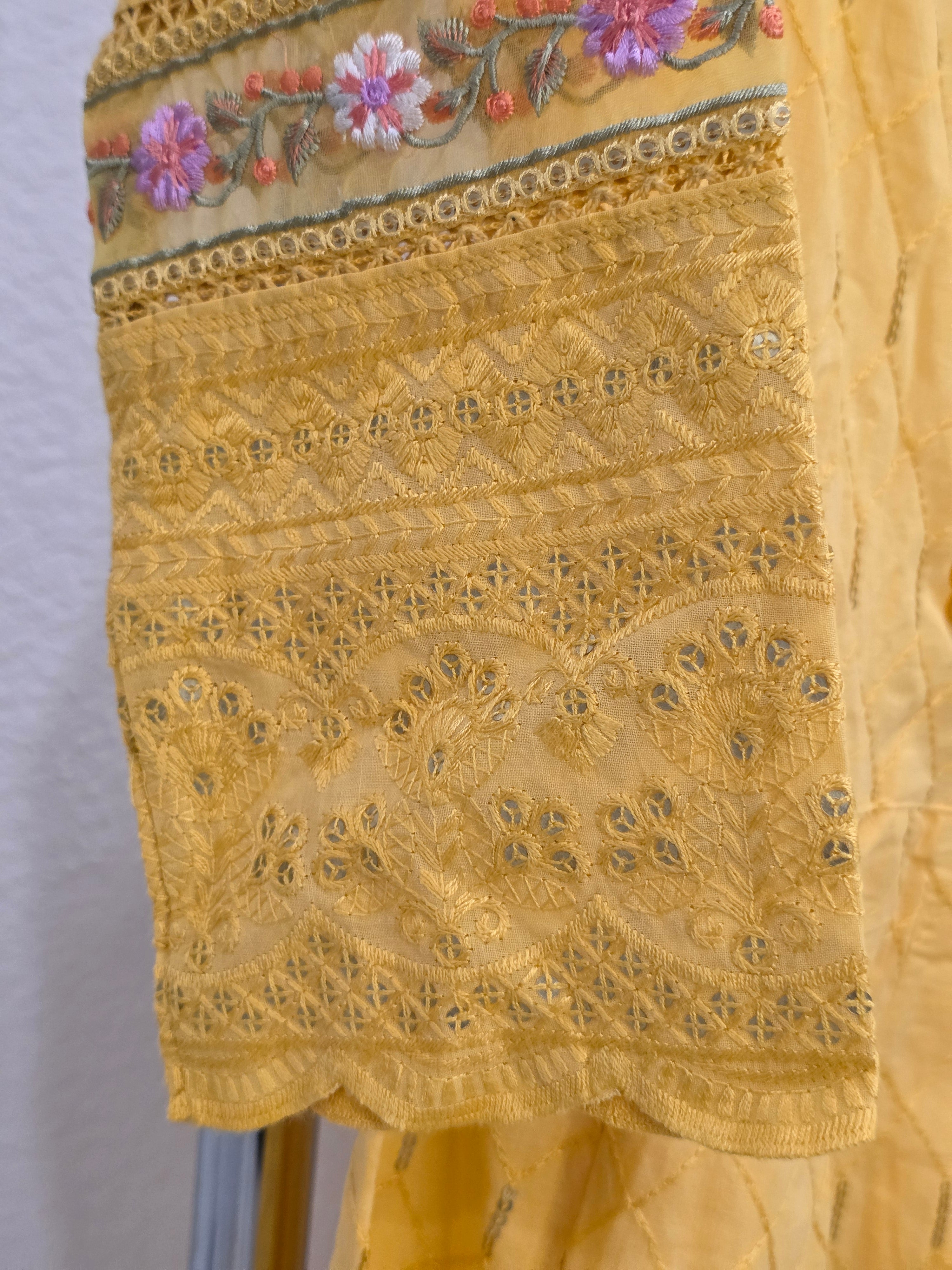 Kurti-Set für Damen in Gelb