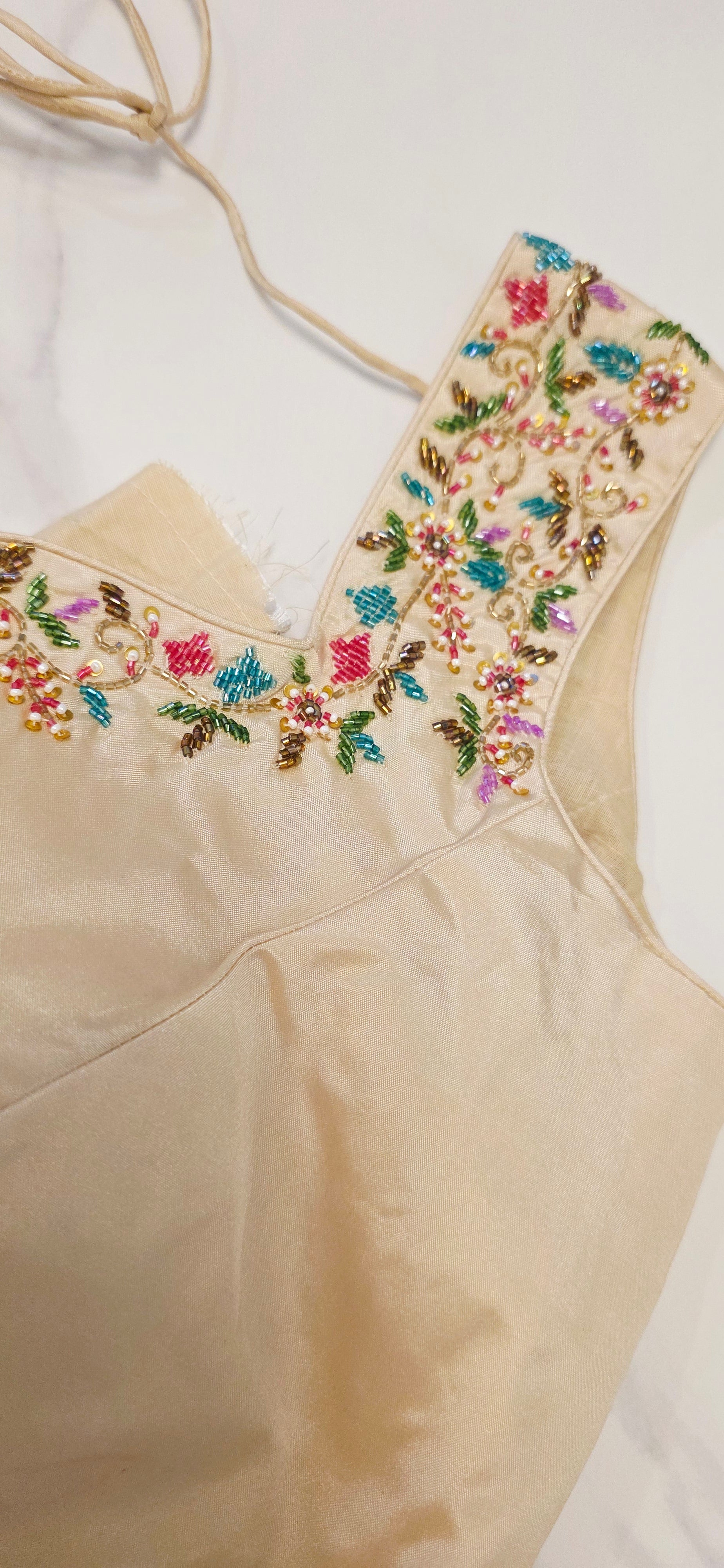 Floral Theme Black Color Tissue Georgette Saree with handwork border