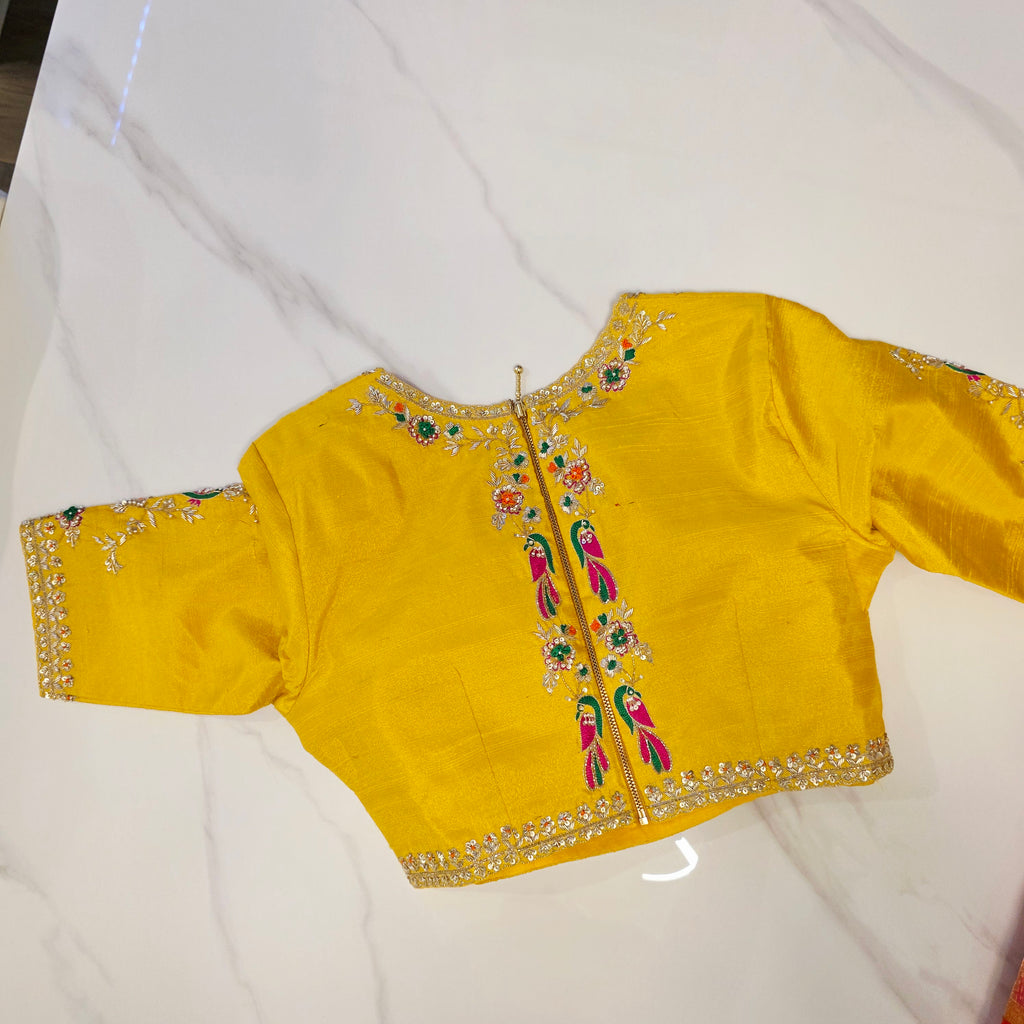 Womens Muslin Jamdani Saree with Kundan Highlights and designer blouse