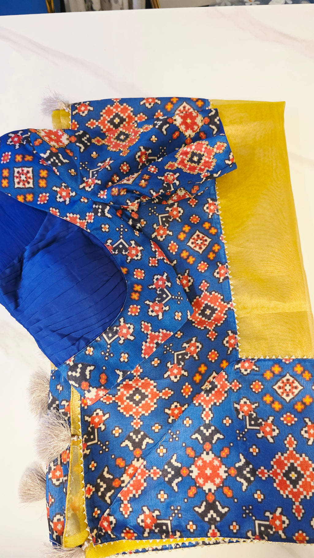 Womens Banaras Patola Fusion Saree