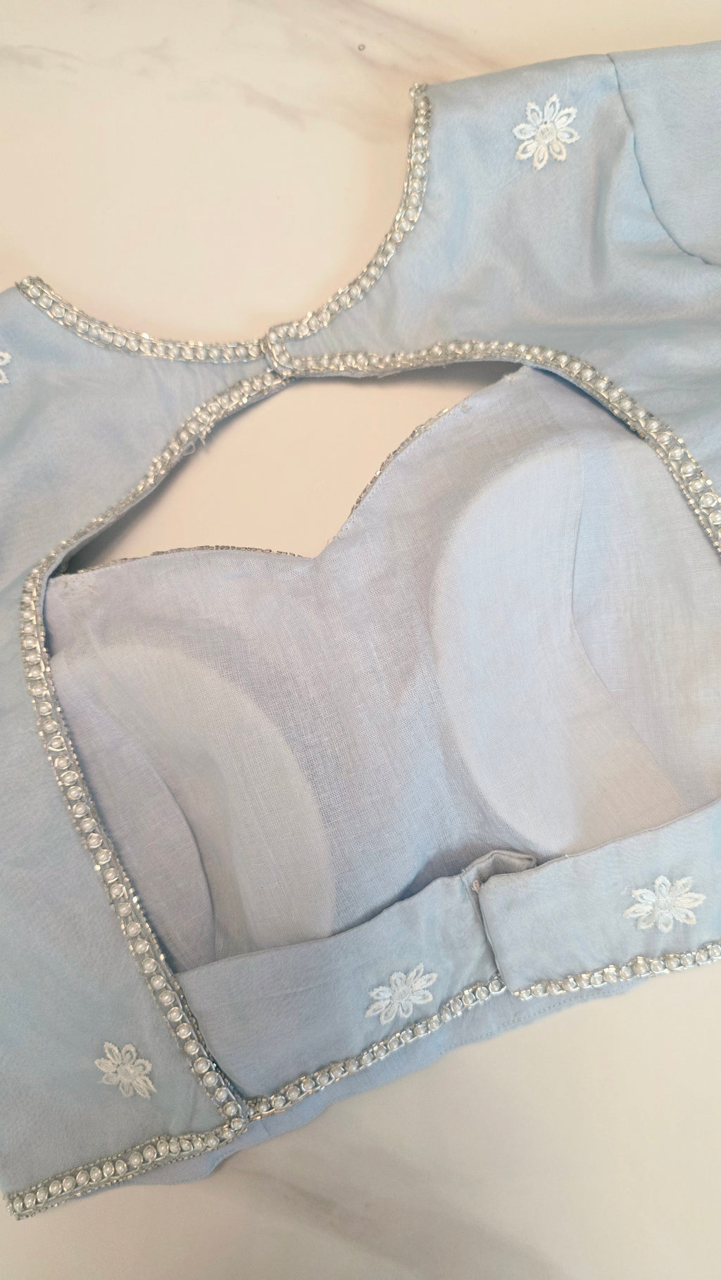 Womens Turkish Organza Sarees With Maggam work blouse