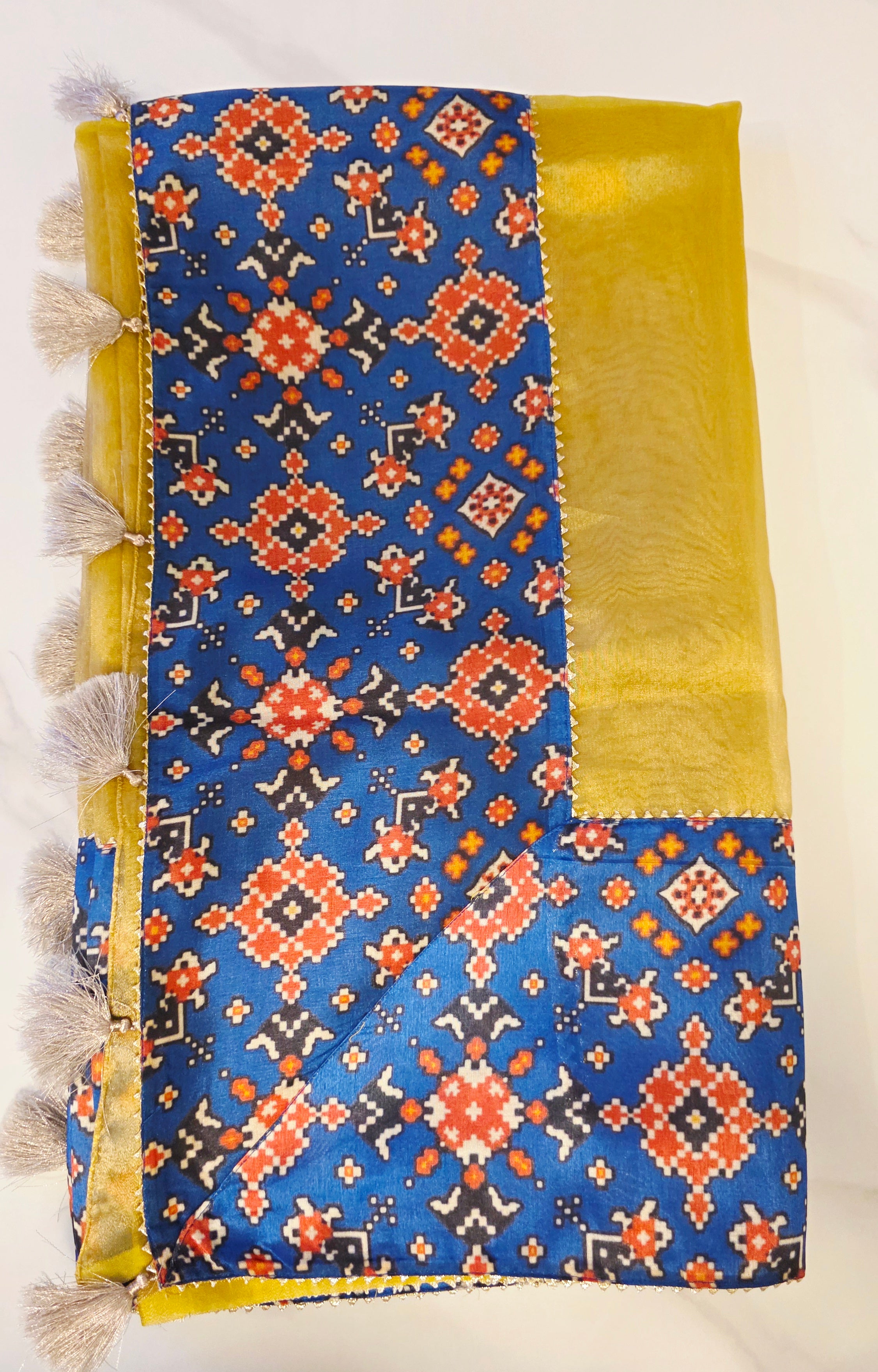 Womens Banaras Patola Fusion Saree
