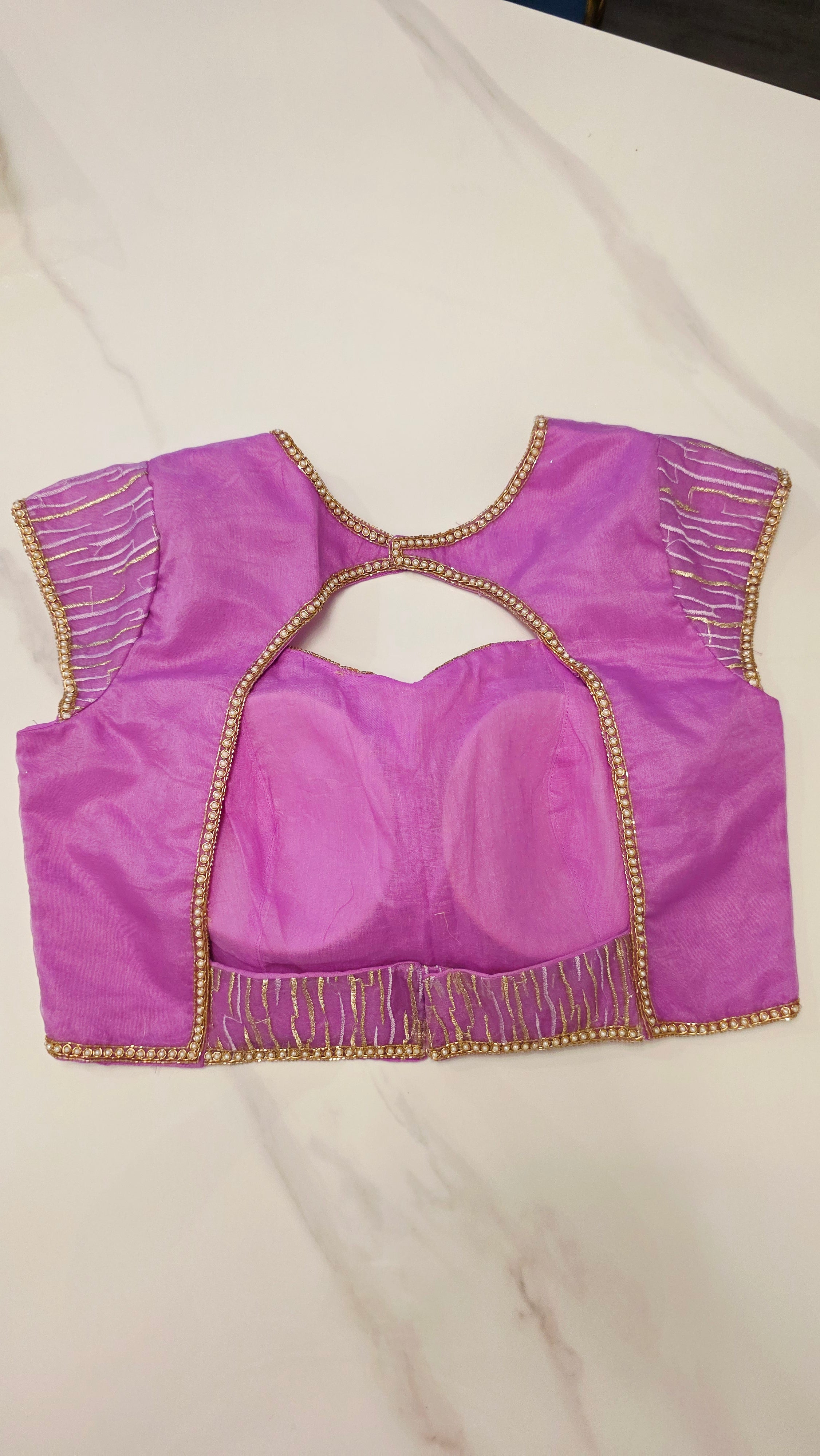 Womens Turkish Organza Sarees With Maggam work blouse