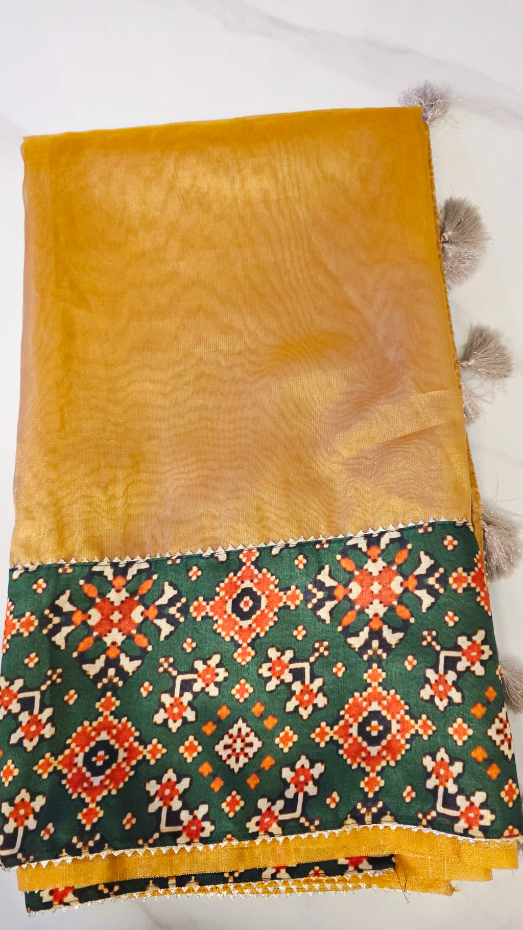Womens Banaras Patola Fusion Saree