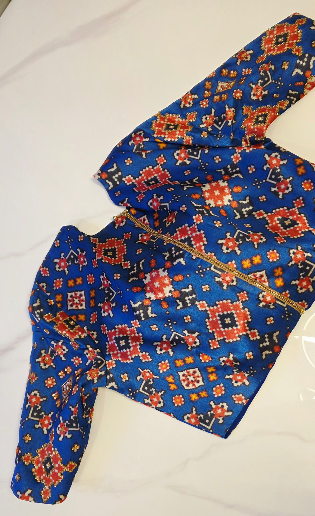 Womens Banaras Patola Fusion Saree