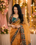 Womens Banaras Patola Fusion Saree