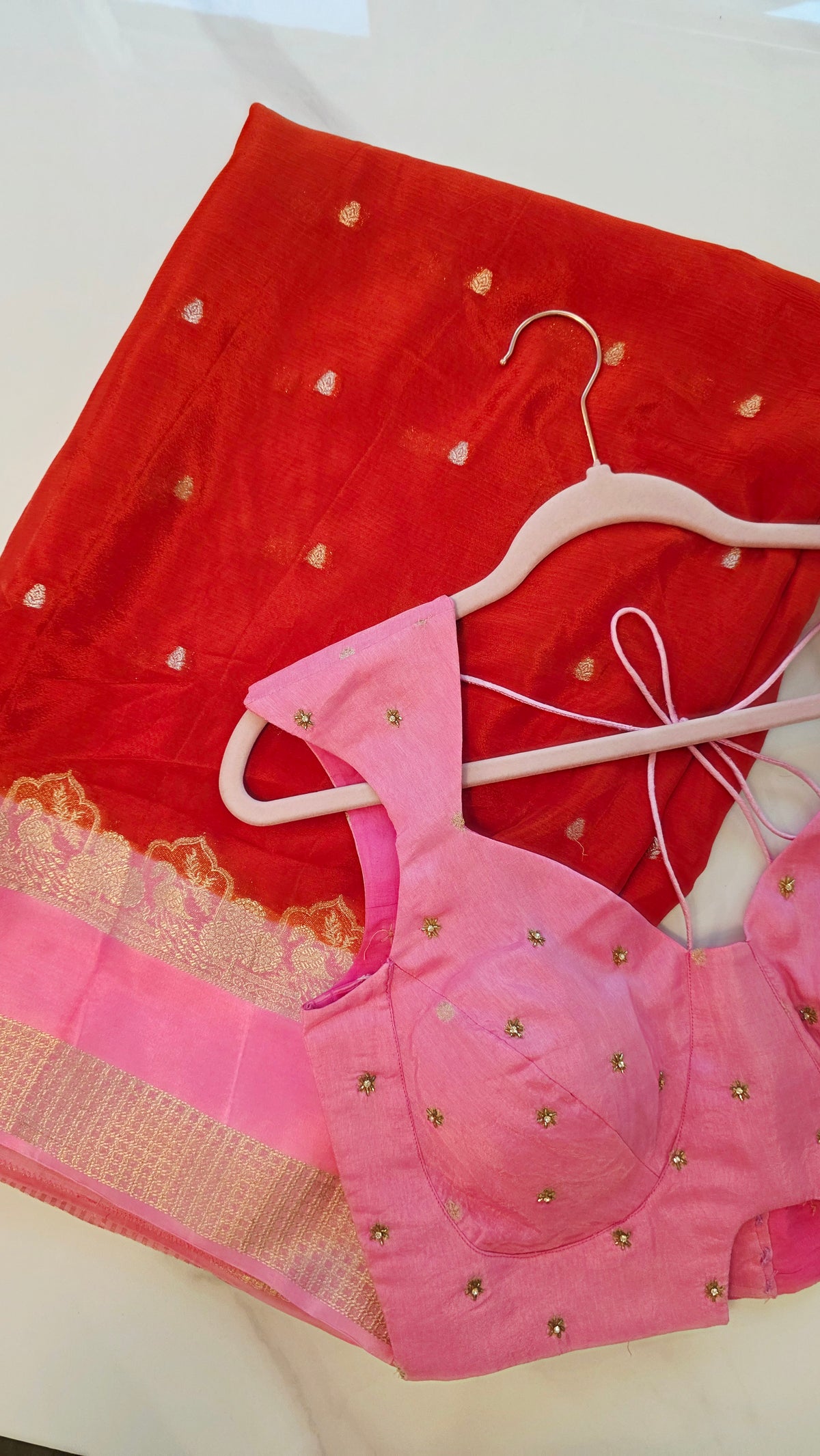 Womens Mysore Silk Saree with Designer Blouse