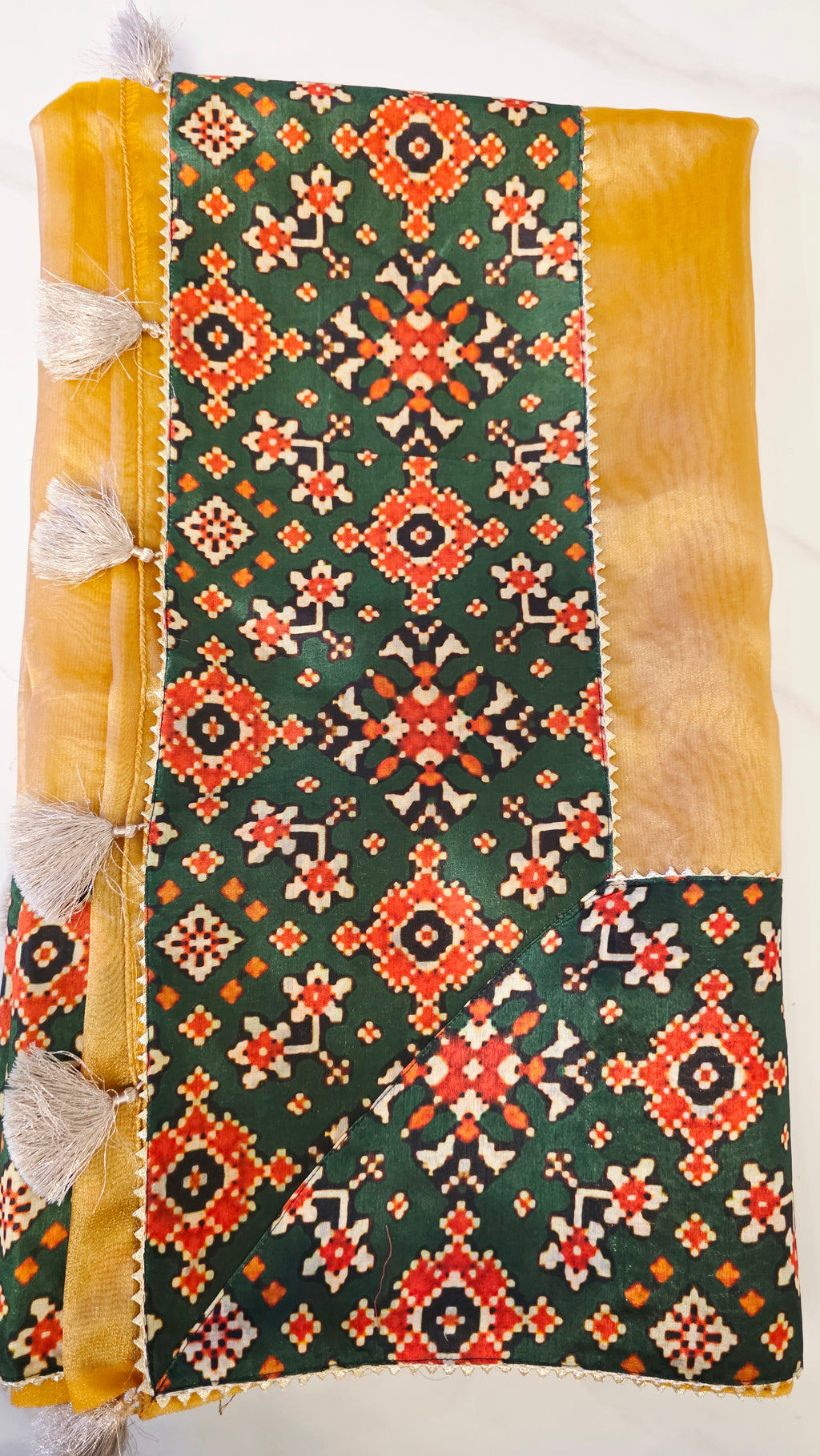 Womens Banaras Patola Fusion Saree
