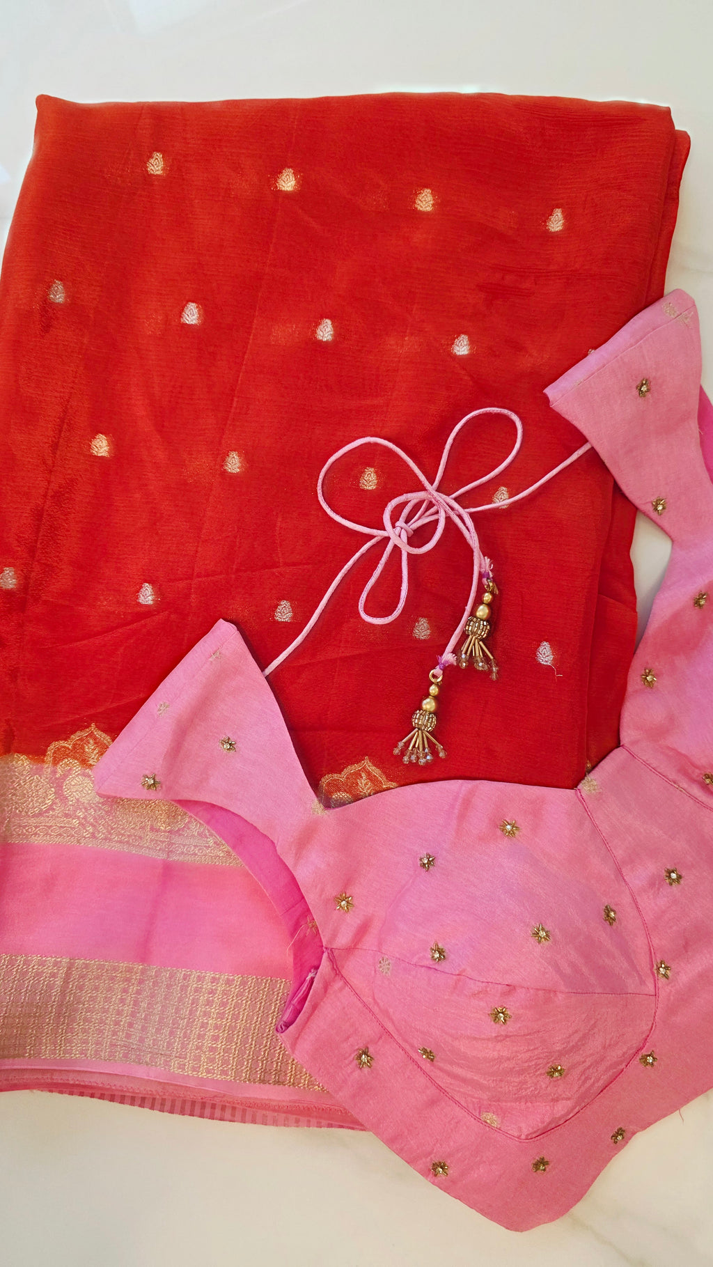 Womens Mysore Silk Saree with Designer Blouse