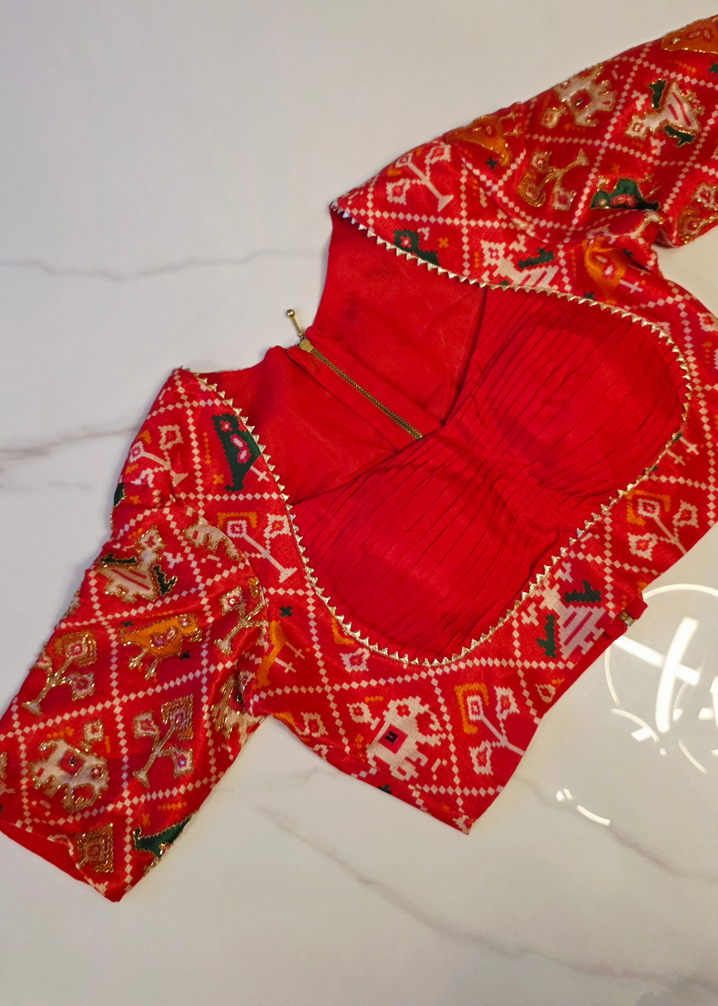 Womens Banaras Patola Fusion Saree