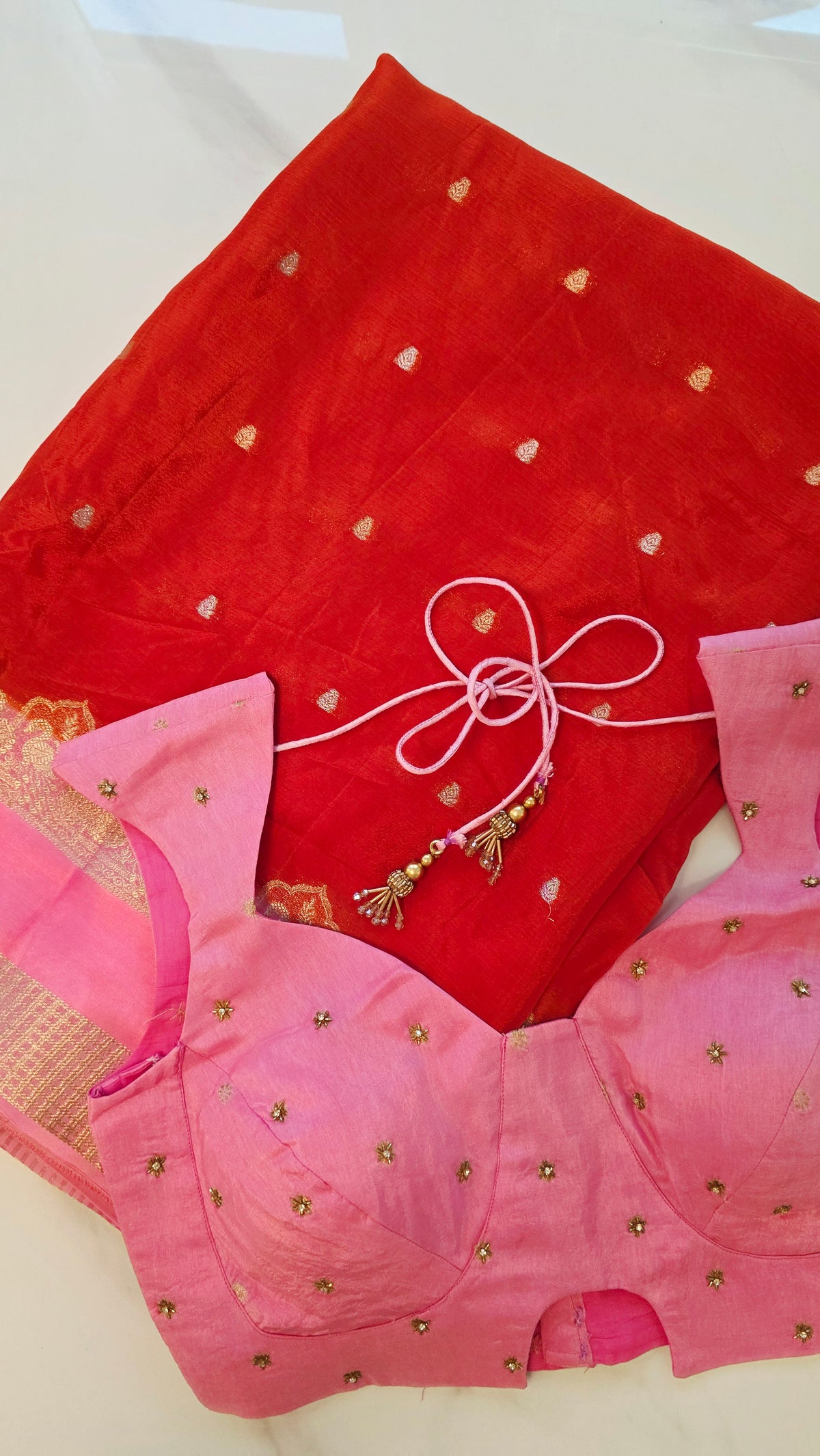 Womens Mysore Silk Saree with Designer Blouse