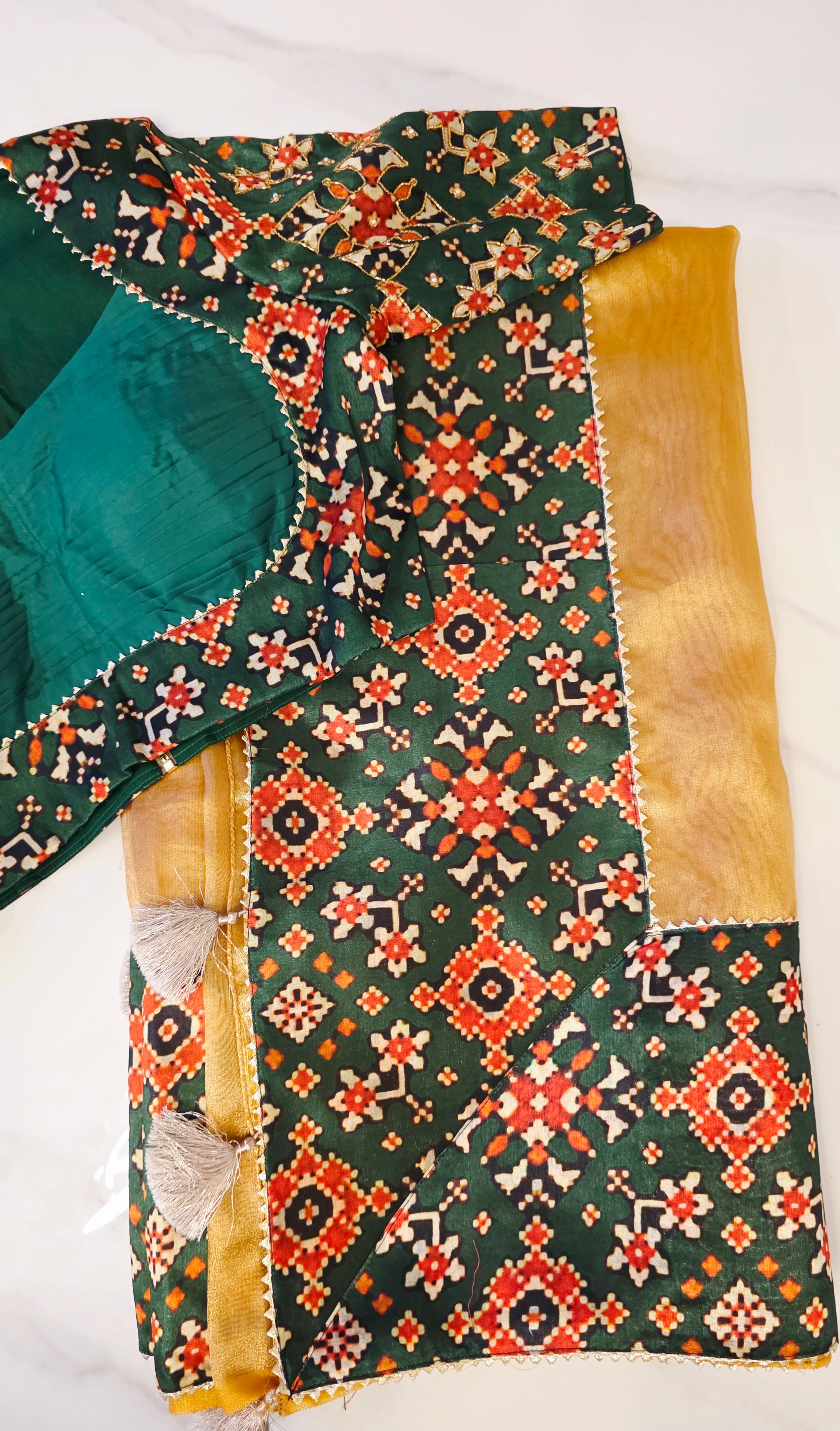 Womens Banaras Patola Fusion Saree