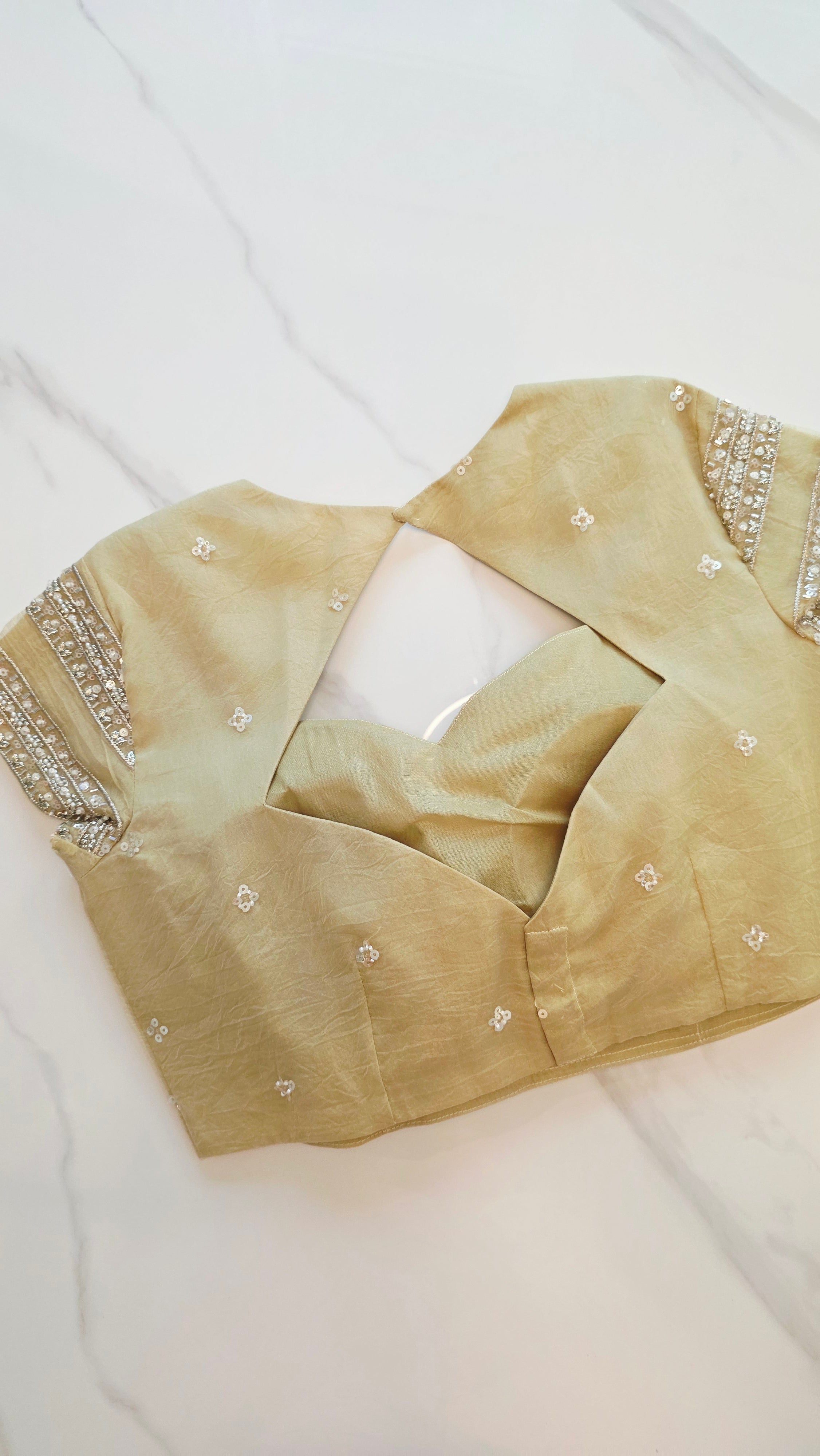 Womens Lightweight Organza Saree With Cutdana Border and Designer Blouse