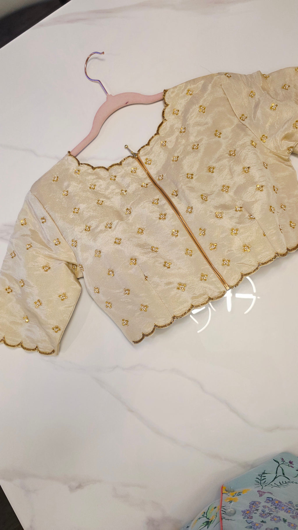 Womens Orange Cocktail Saree with designer blouse