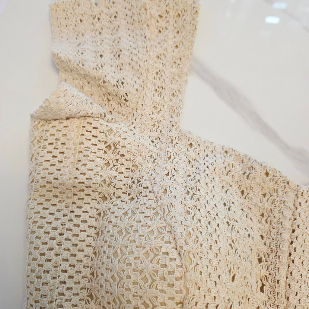 Violet Tissue Kalmkari Applikationsarbeit Saree mit Spitzenbluse