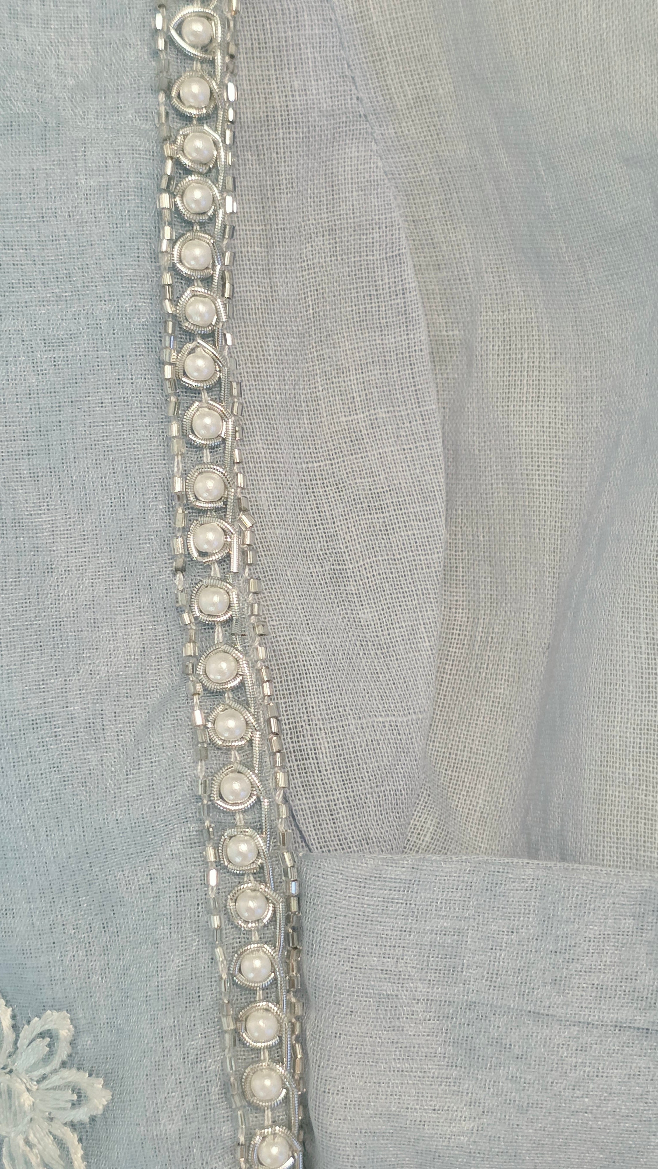 Womens Turkish Organza Sarees With Maggam work blouse