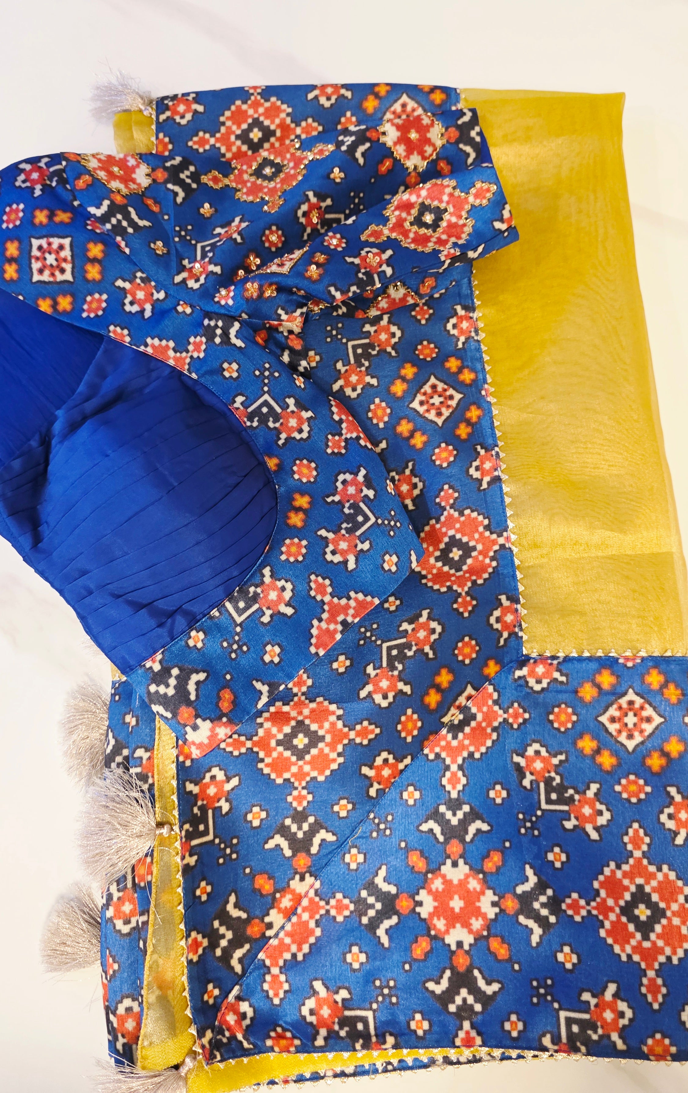 Womens Banaras Patola Fusion Saree