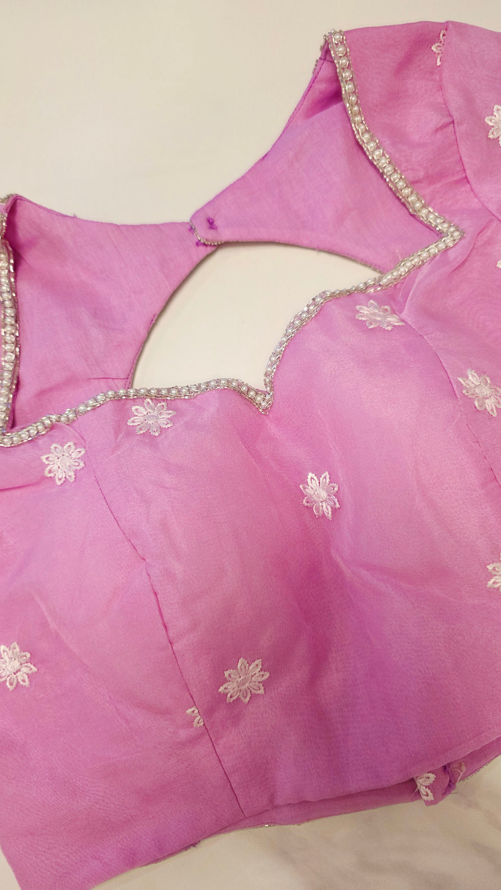 Womens Turkish Organza Sarees With Maggam work blouse
